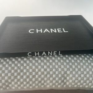 Black Matte finish tray white letters